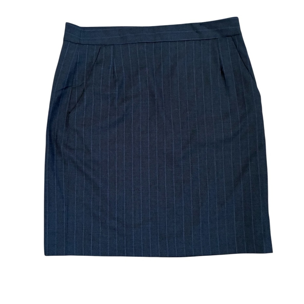 Theory GINANG Pinstripe Wool Pencil Skirt – Luxe Office / Career – Size 8
